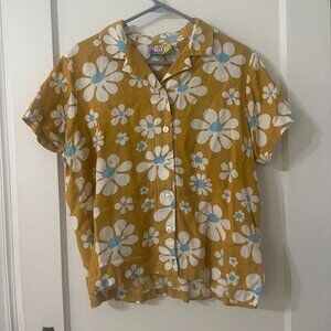 Big Bud Press Lazy Daisy Cabana Pantry Shirt Size M